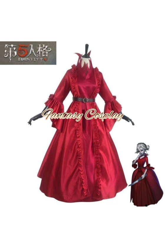 Identity V Bloody Queen Mary Red Formal Dress Cosplay Costume